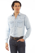 Scully Pick Stitch - Men's Denim Shirt