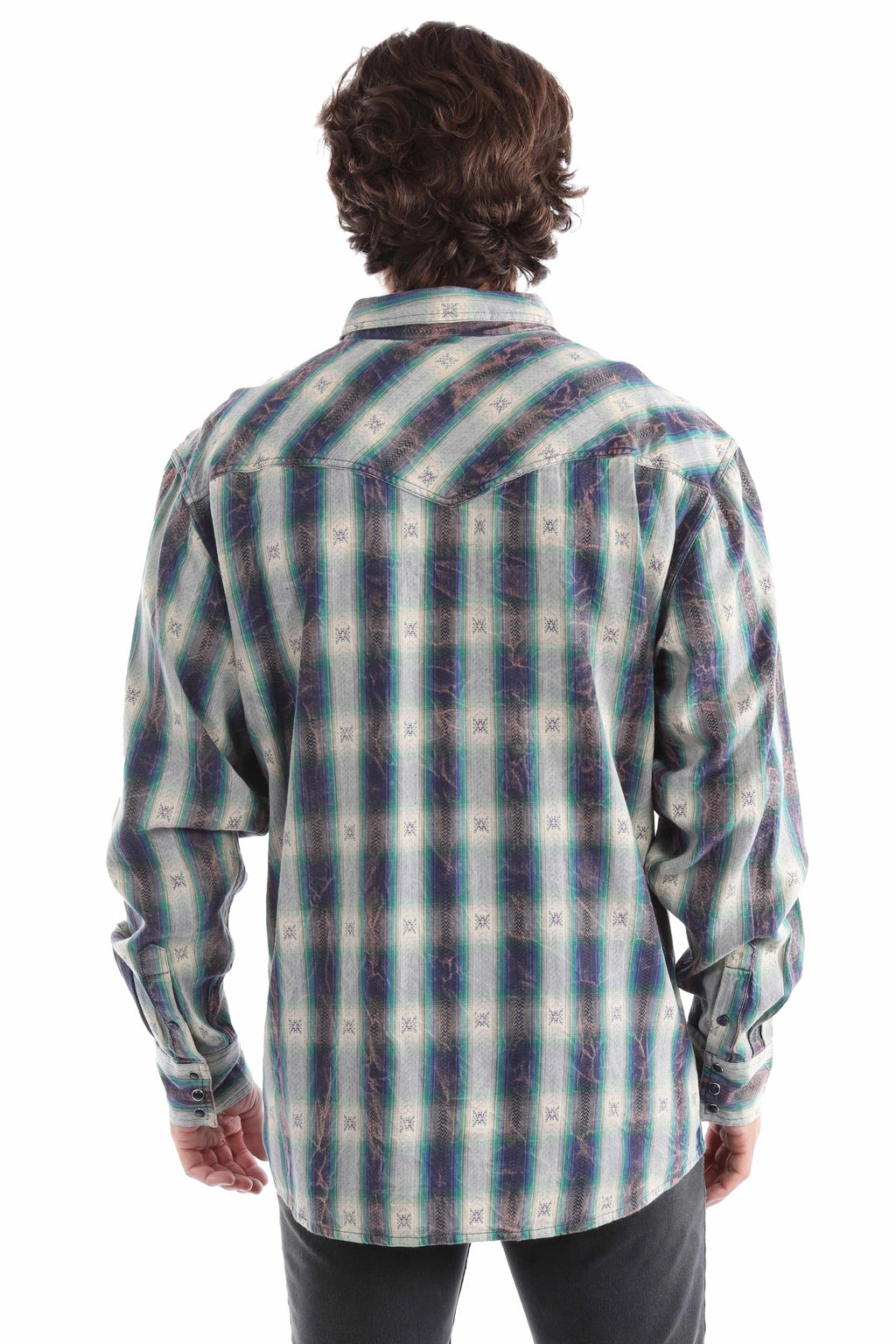 Scully Marbled Plaid - Men's Dress Shirt