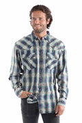Scully Marbled Plaid - Men's Dress Shirt