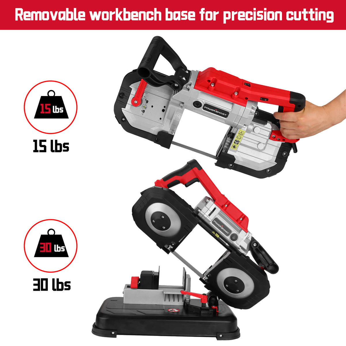 Portable Band Saw with Removable Base PS3051