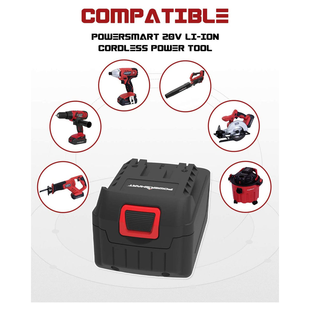 20V 2.0Ah Lithium-Ion Battery PS76020B