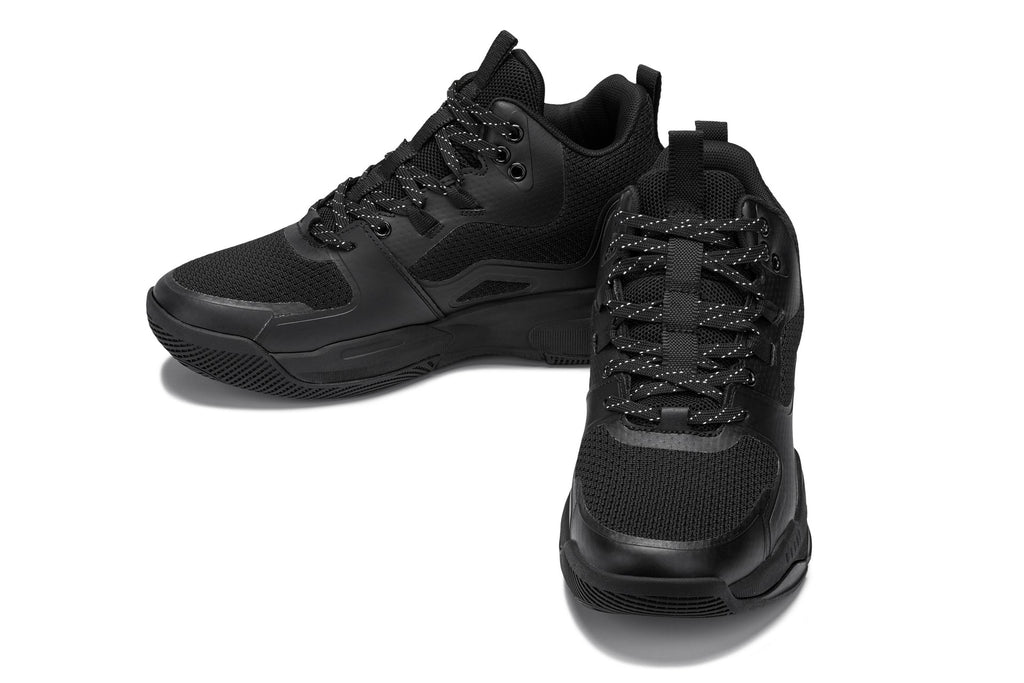 CALTO - Q393 - 3 Inches Taller (Black) - Basketball High-Top Sneakers
