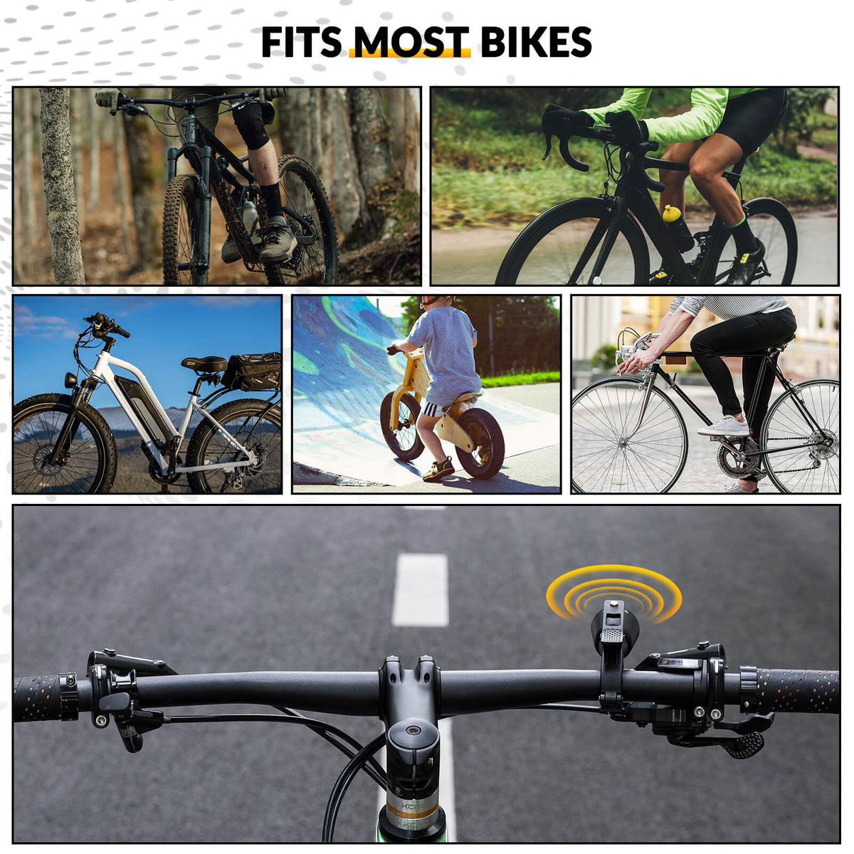 Bike Bell – Loud Sound for MTB & Road Bikes
