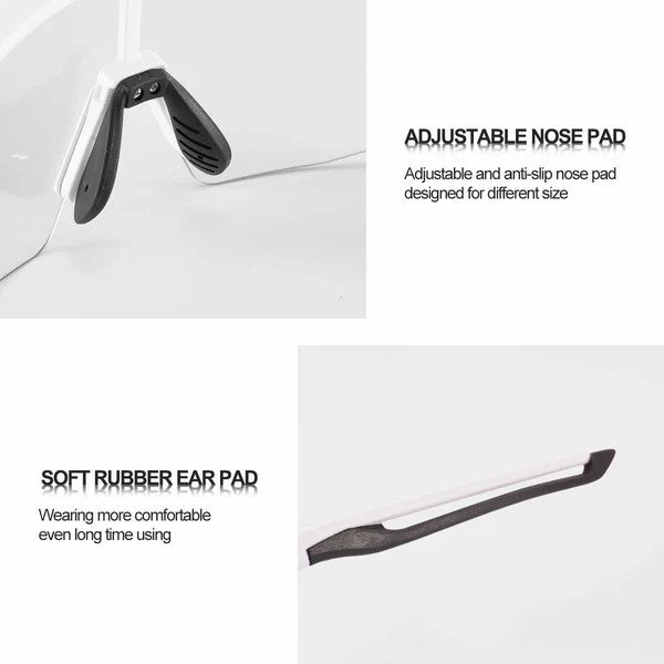 Half Frame Photochromic Cycling Sunglasses