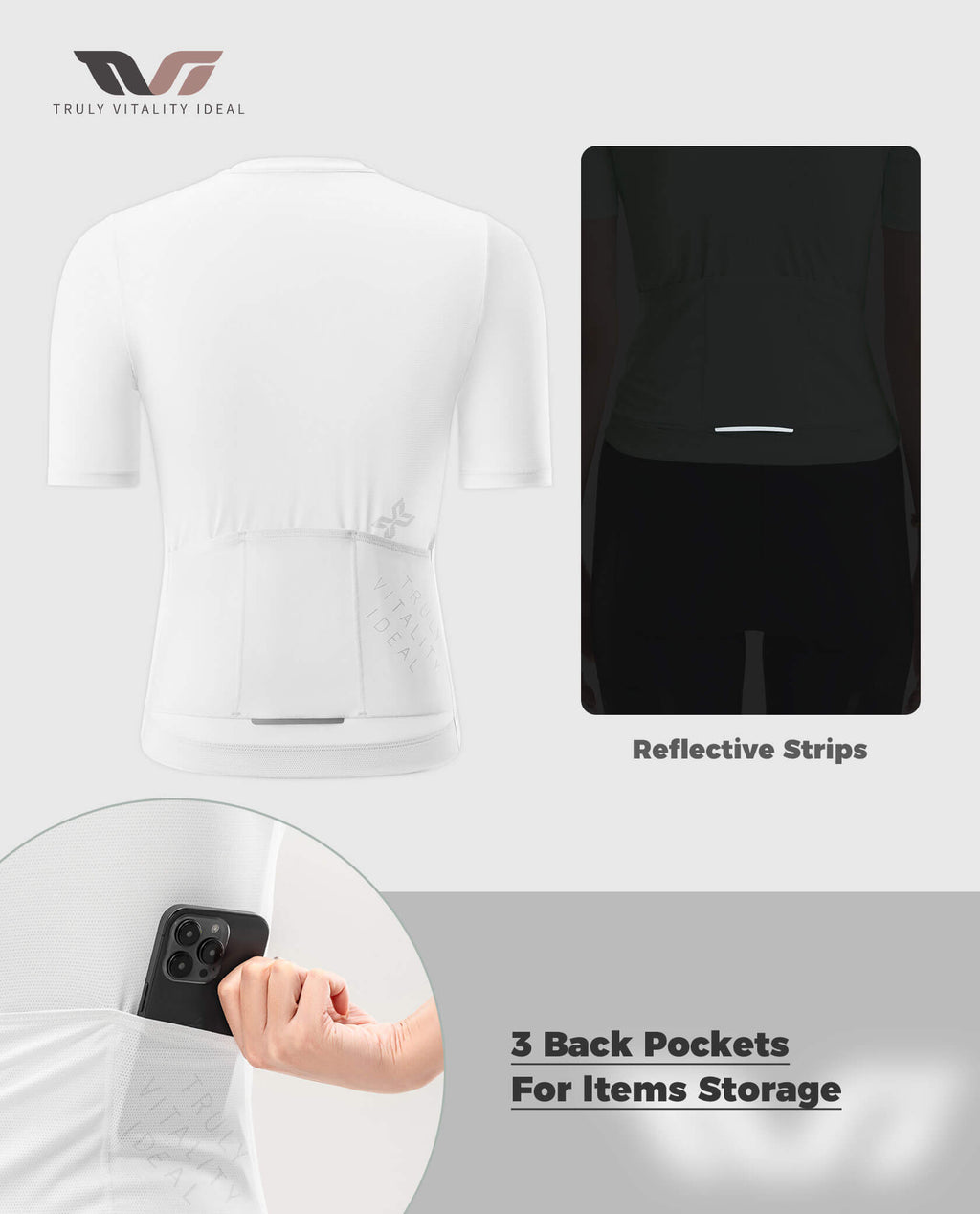 Women's TVI Solid Color Short-Sleeve Cycling Jersey