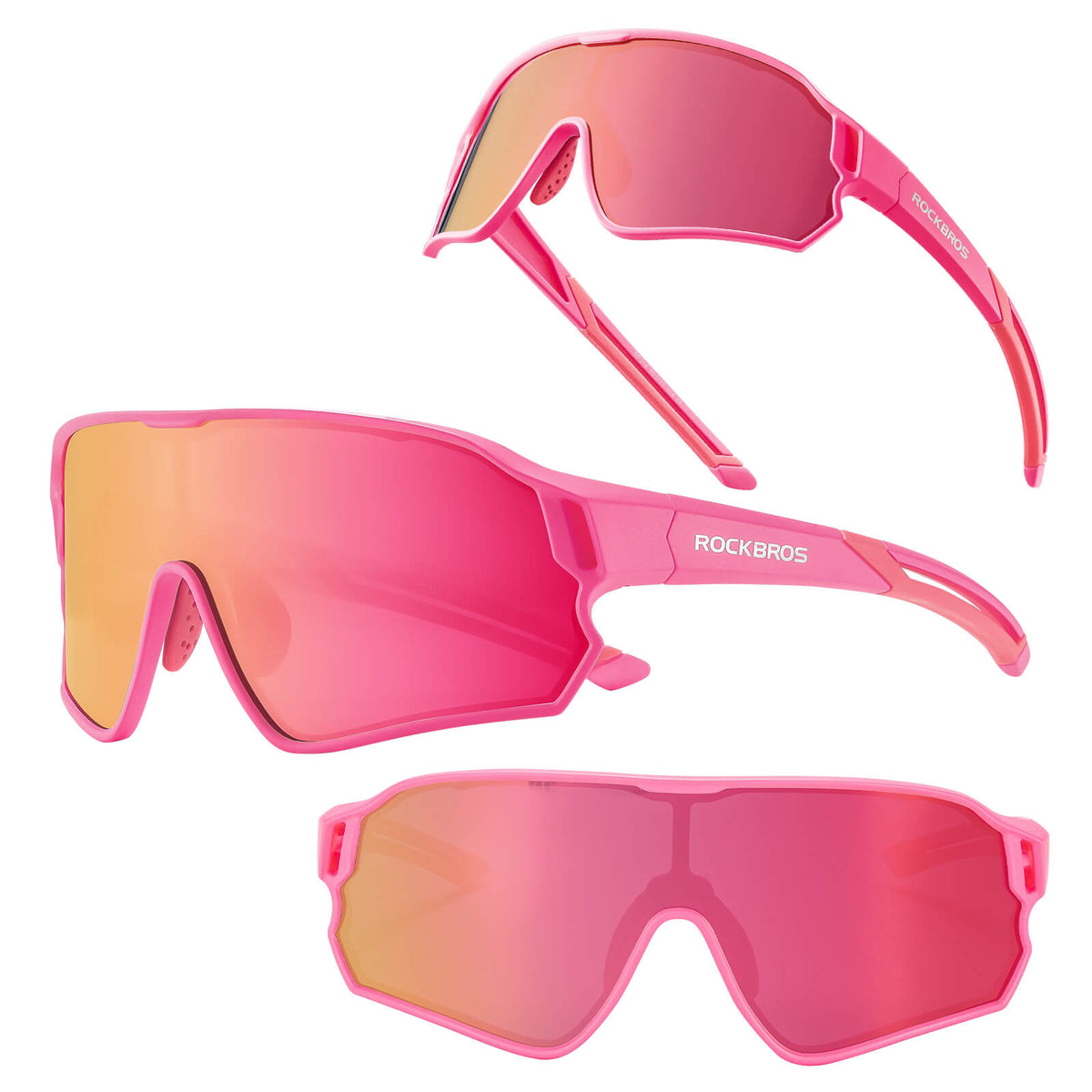 ROCKBROS Kids Polarized Cycling Sunglasses UV400 Bike Glasses