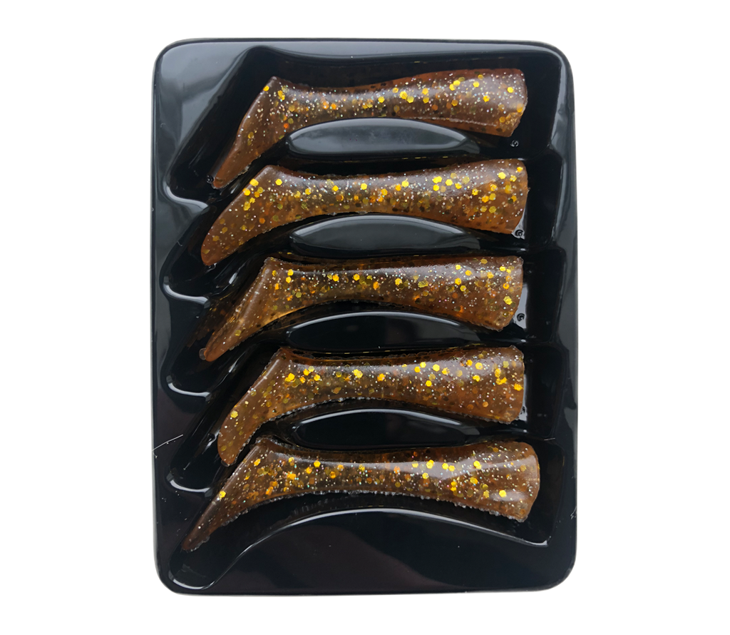 Headbanger Shad 4-1/2" Replacement Tails - Orange