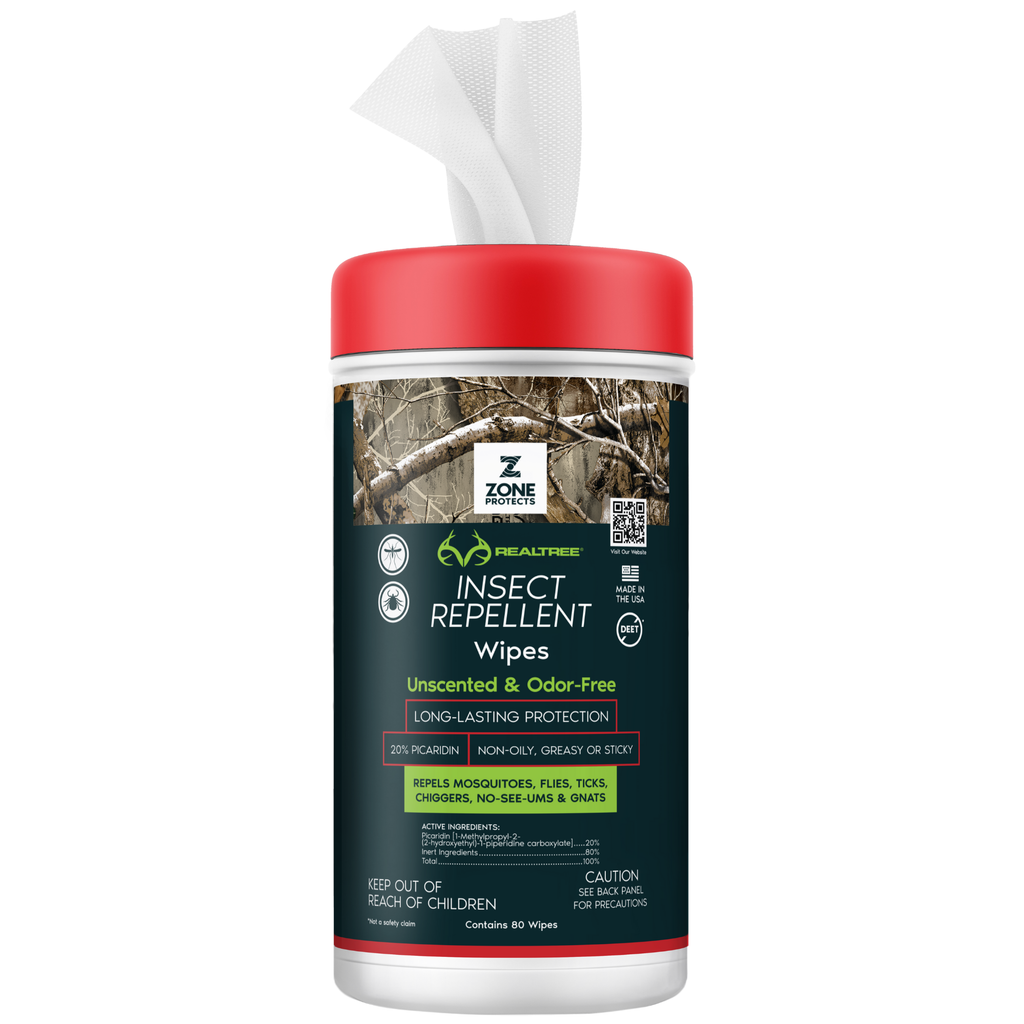 Zone Realtree Unscented Repellent Wipes