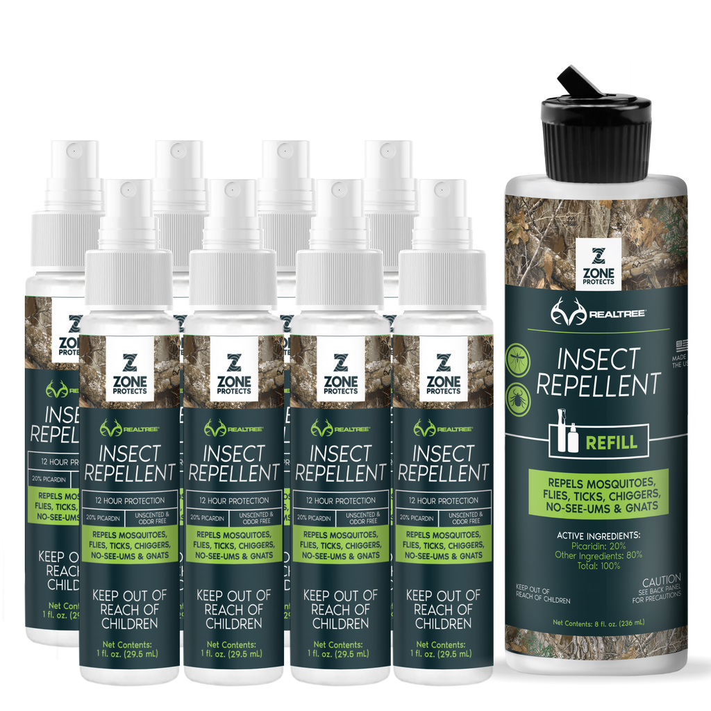 Zone Realtree Hunter's Pack Insect Repellent Spray, 1oz Case + Refill