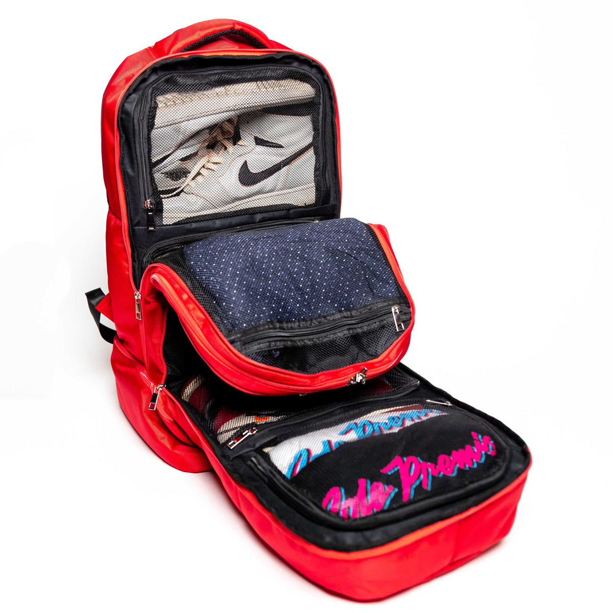 Red Polyester Carry-On Patented Backpack (Only 300 Made)