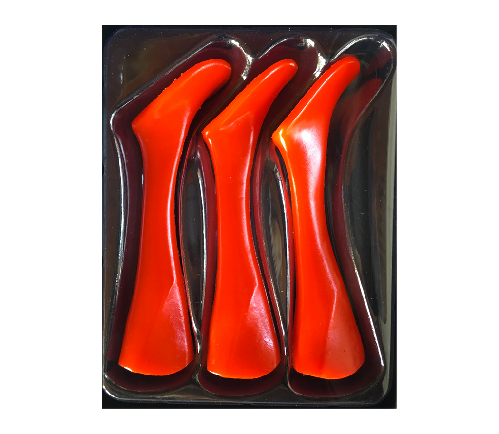 Headbanger Shad 9" Replacement Tails - Fluorescent Orange