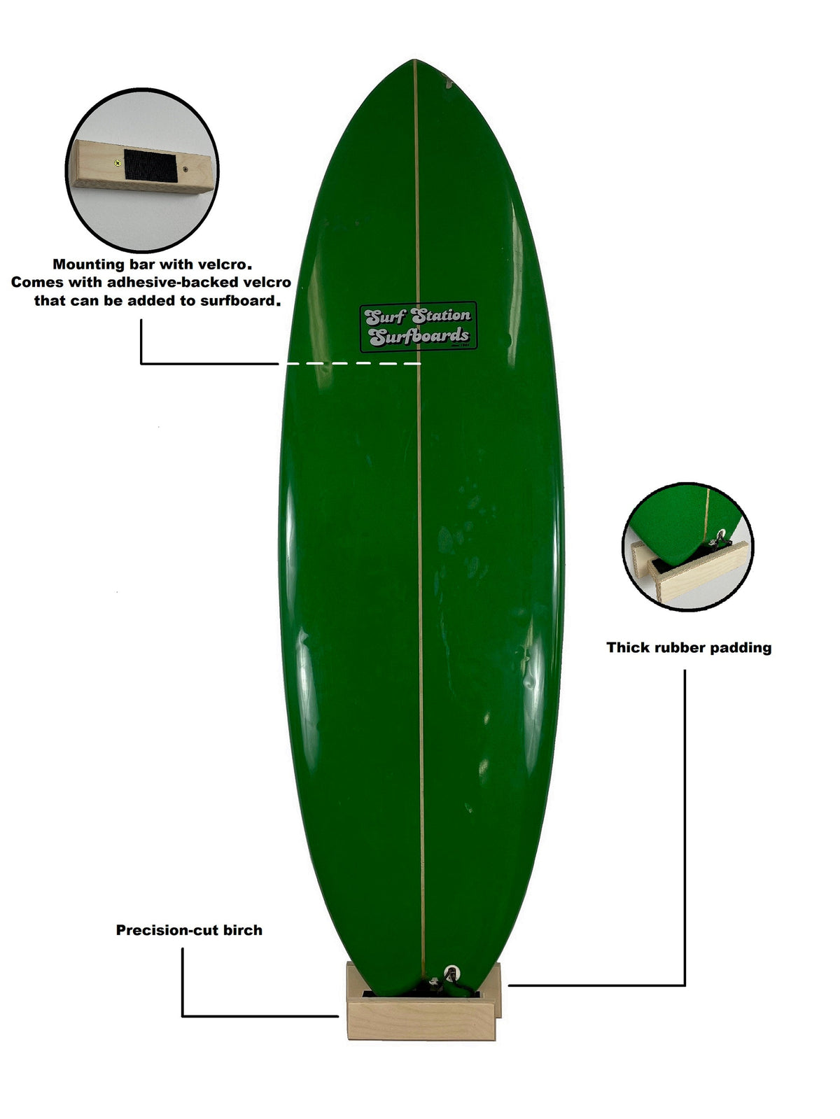 THE ROGUE single surfboard wall rack