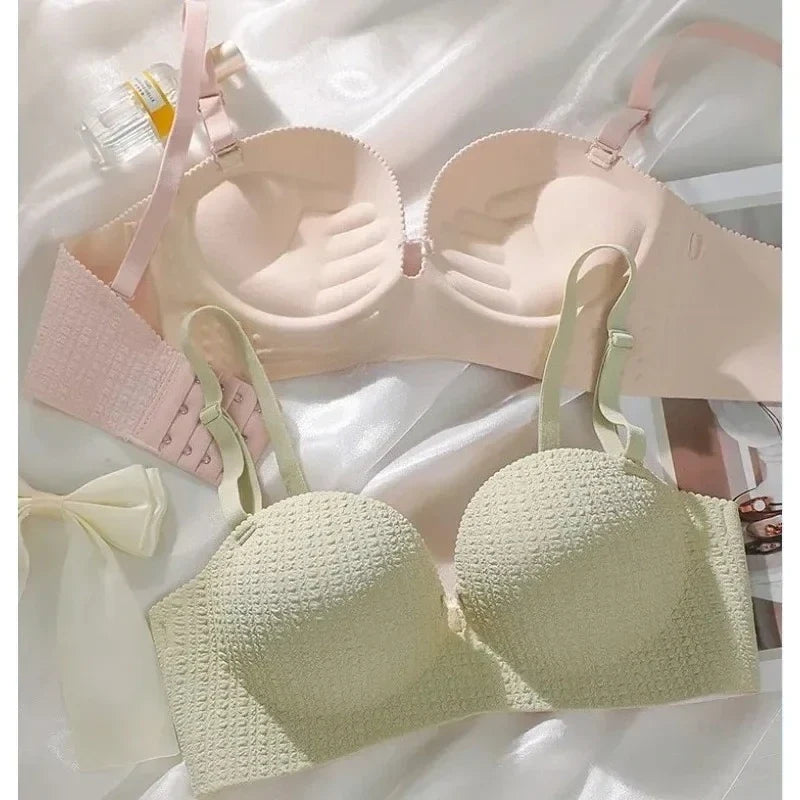 Seamless Bras for Women Invisible Underwear Push Up Bra 3/4 Cup Bralette Cute Comfort Brassiere Nonwire Simple Sexy Lingerie