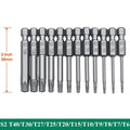 11-Piece Torx Security Bit Set — S2 Steel, Magnetic