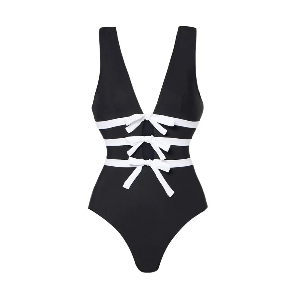 2025 Sexy Women's Swimsuit New Strapless Simple One-piece Swimwear with Shorts Two-piece Set Sliming Bodysuit Beachwear Monokini