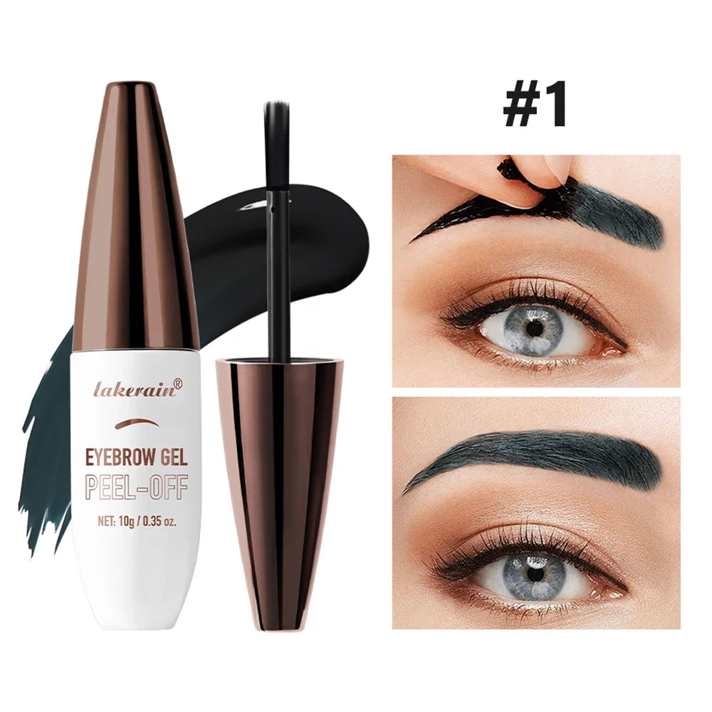 Waterproof Peel Off Eyebrow Gel Tint Semi Permanent Tattoo Brow Tint Transfer-proof, For Fuller & Defined Looking Brows Makeup