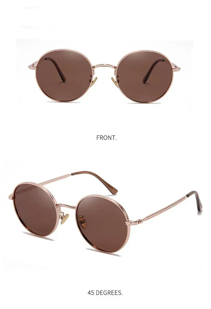 Steampunk Round Polarized Sunglasses With Prescription Women Men UV400 Anti-glare Myopia Sun Glasses Power 0 -0.5 -0.75 To -6.0