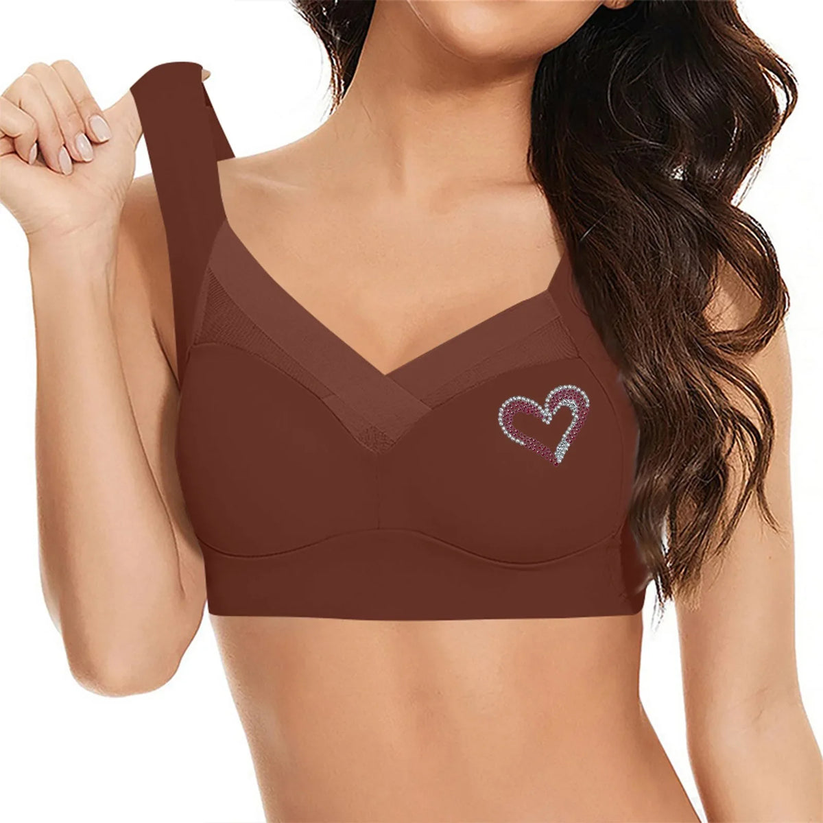 Seamless Support Bra Women Plus Size Comfort Wireless T Shirt Bra Side Smoothing Full Coverage Everyday Lingerie Breathable