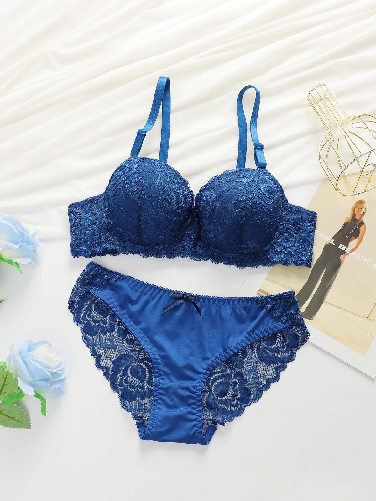 Bra and Panty Set Women's Lace Underwear Ensemble Sexy De Lingerie Femmes Sexy’ Hot Lingeries Sets for Women Sexyfemme Girl