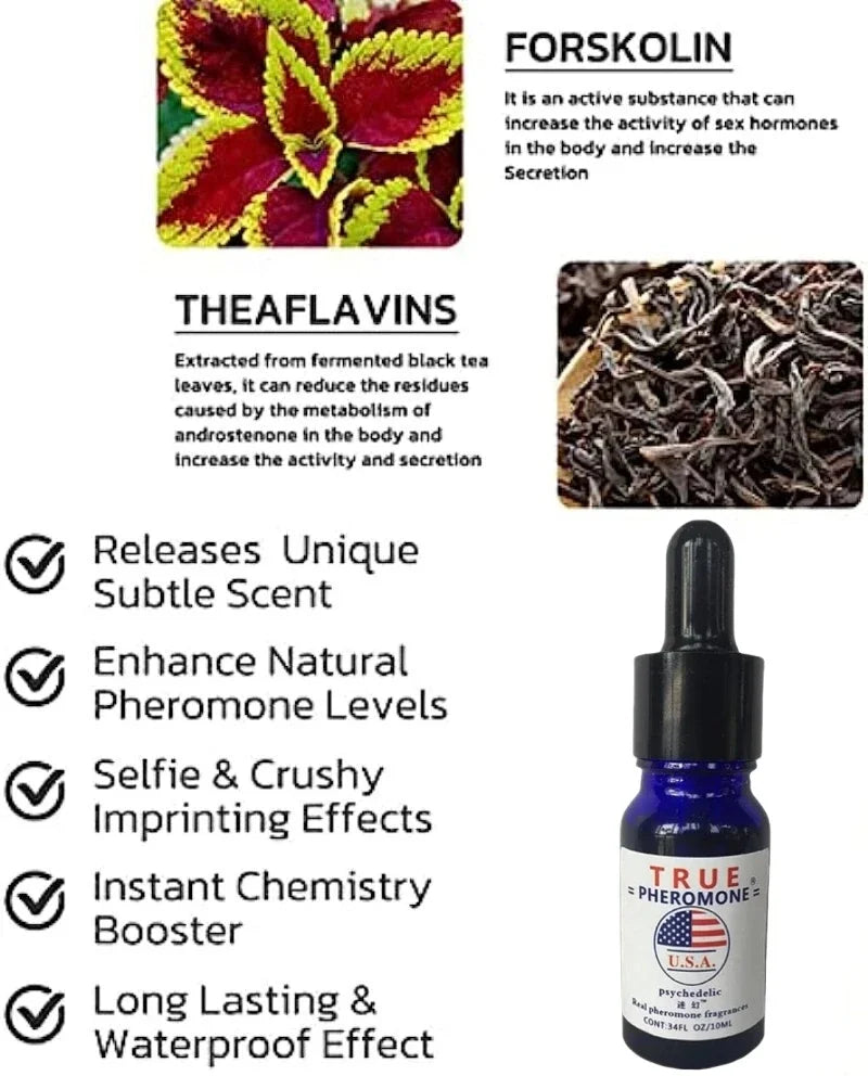Long-Lasting Pheromone Oil For Dating And Flirting - Essential Body Oil For Business And Social Events Ideal for Date Nights