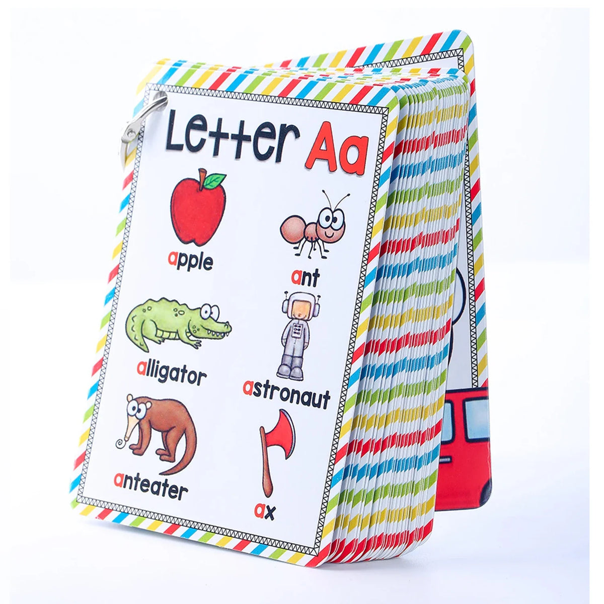 Alphabet 26 Letters & 156 Phonics Words English Flash Cards - Early Development Educational Toys, Montessori Learning for Kids