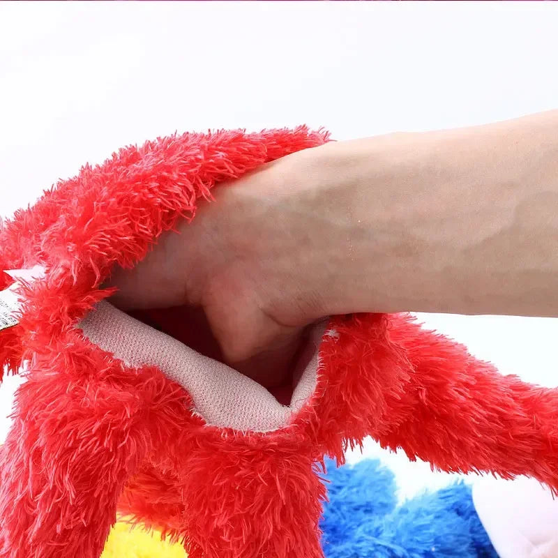 Large Puppet Show Red Puppet Plush Hand Puppet, Soft Cartoon Doll for Kids Gift