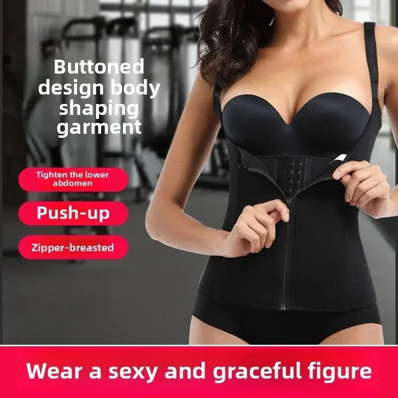 Ladies Lingerie Hree Row Buckle Zipper Bodice Women's Corset Put Away Abdomen Appearing Thin  Breathable Comfortable Lingerie