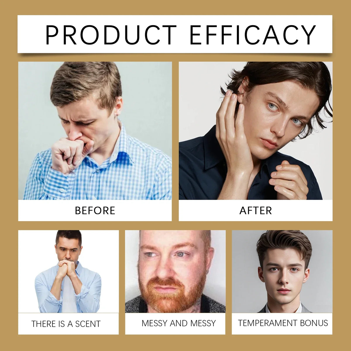 3Scents Men's Solid Cologne Lasting Fresh Cologne Pheromones Fragrance Men Deodorant Portable Woody Scent Solid Fragrance Balm