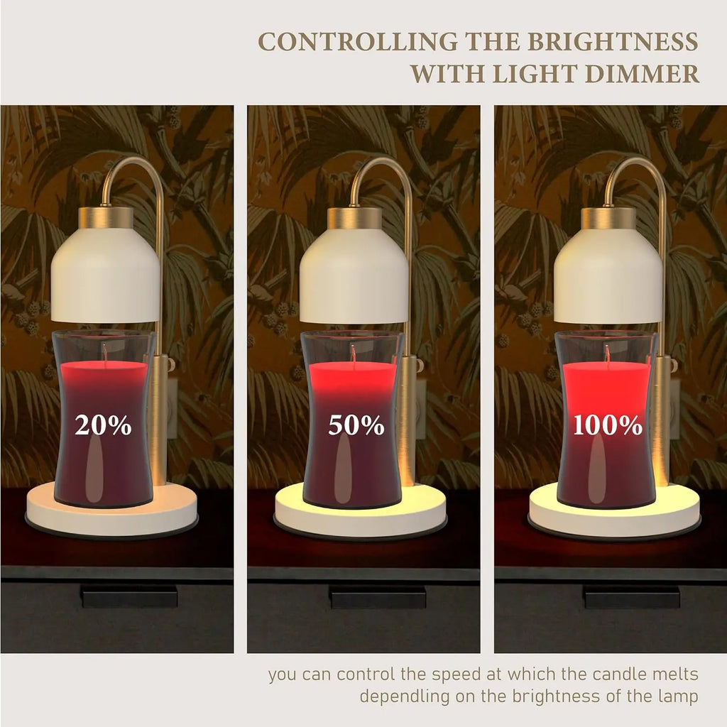 Candle Warmer Lamp for Large 3-Wick Jar Candles, Timer & Dimmer