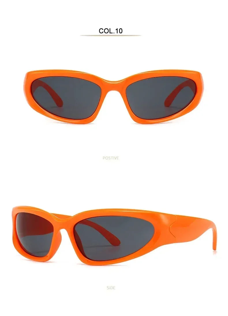 Unique Y2K Designer Luxury Sunglasses Women Rectangle Big Frame Sun Glasses For Men Outdoor UV Protection Classic 2000S Black Sh