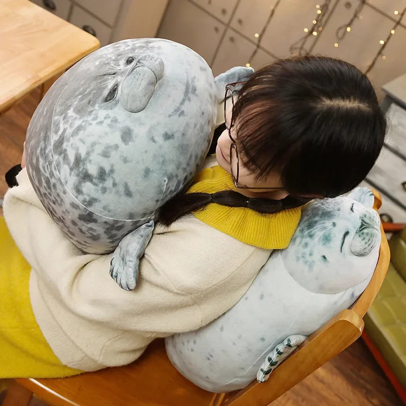 3D Sea Lion Plush Throw Pillow Soft Stuffed Toy