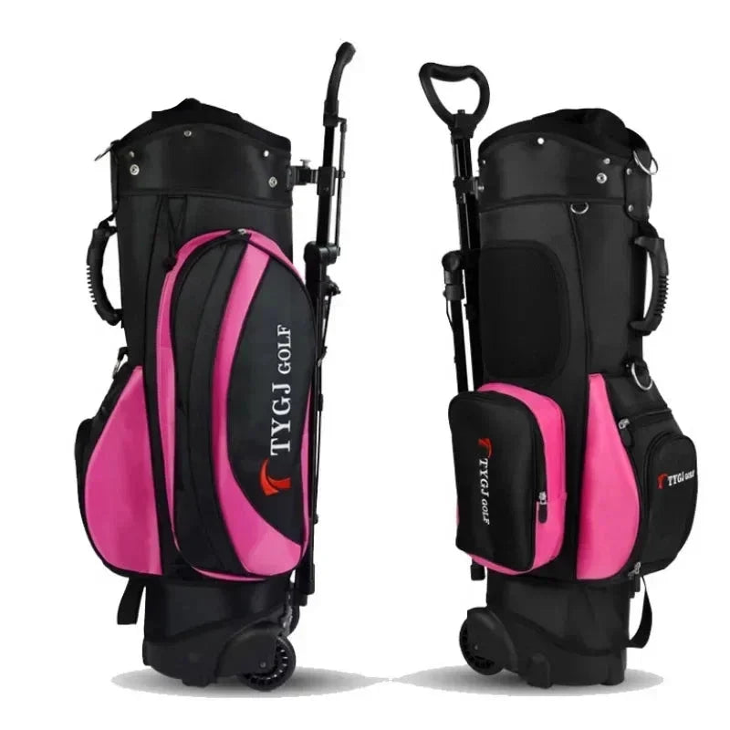 Large Capacity Golf Bag with Wheel and Ball Pack