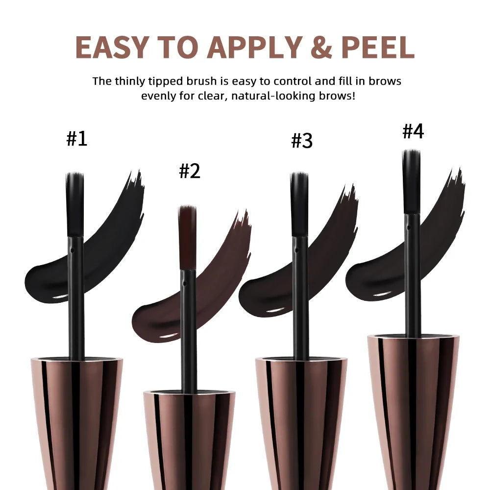 Waterproof Peel Off Eyebrow Gel Tint Semi Permanent Tattoo Brow Tint Transfer-proof, For Fuller & Defined Looking Brows Makeup