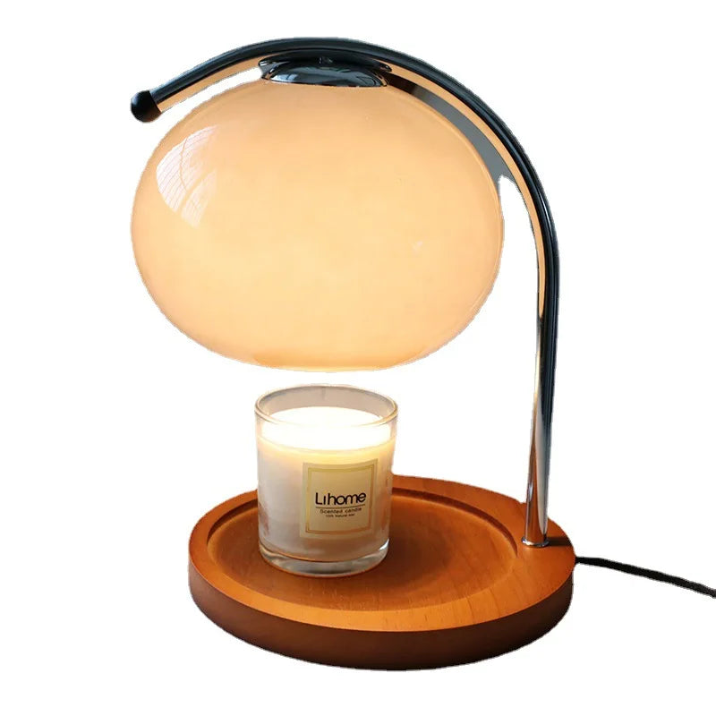 Retro Glass Candle Warmer Lamp with Dimmer