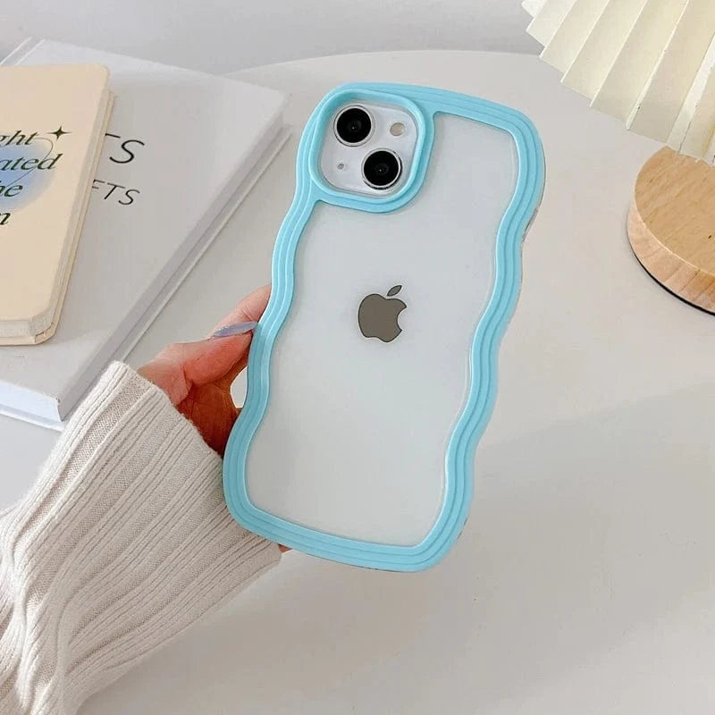 Soft Wavy Lines iPhone Case