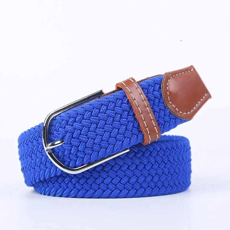 Stretch Braided Woven Belt, Unisex, Many Colors