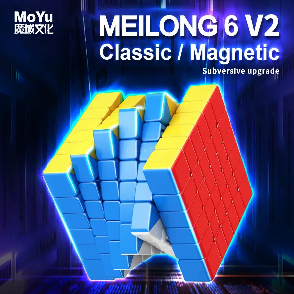 Magnetic 6x6 Speed Cube Stickerless