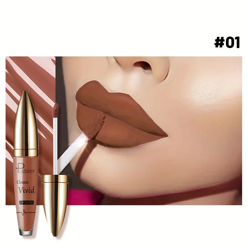 High Pigmented Matte Lip Glaze - Long-Lasting, Smudge Proof, Liquid Lipstick Makeup Valentine's Day Gifts, Women's Day Gift