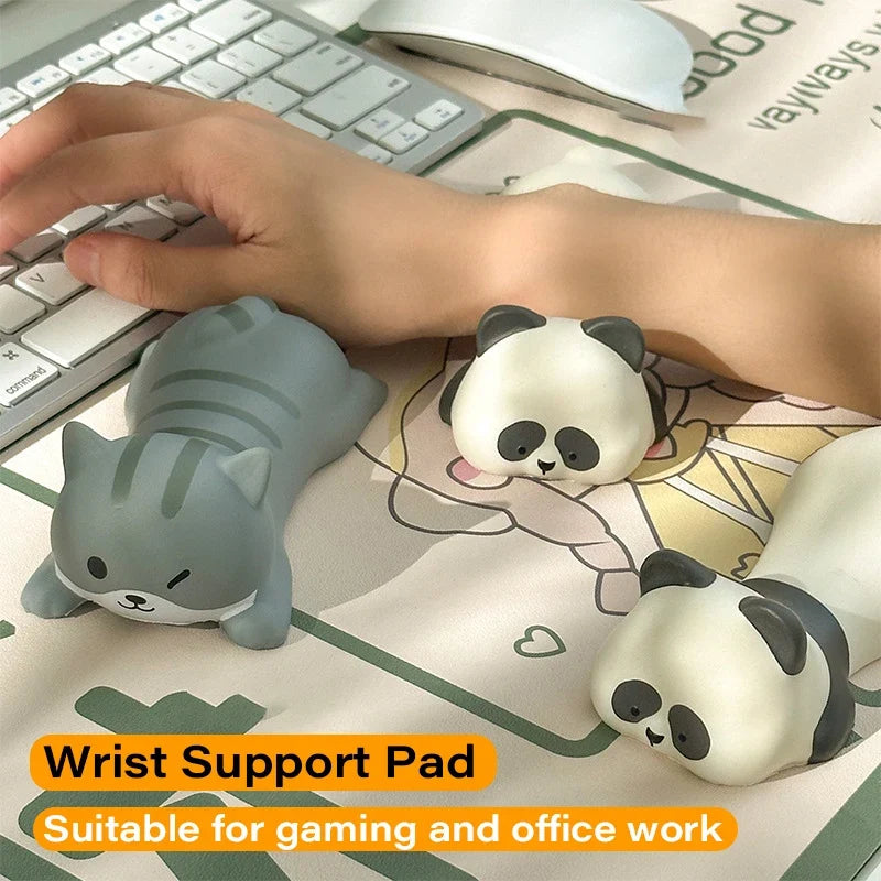 New Cute Animal Wrist Rest Support For Mouse Pad Computer Laptop Arm Rest For Desk Mouse Pad Wrist Rest Cat Dog Duck Panda Toys