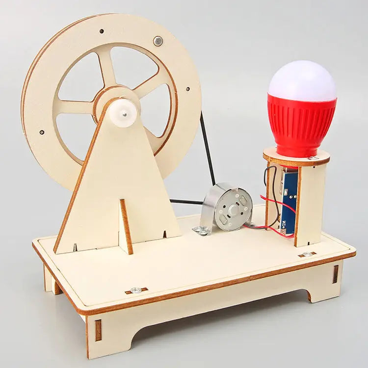 Hand-Cranked Generator Kit – DIY Science Project for Kids (Random Color)