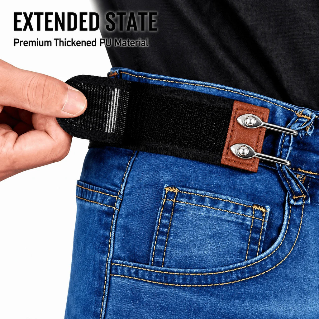 Men's No-Buckle Elastic Stretch Belt