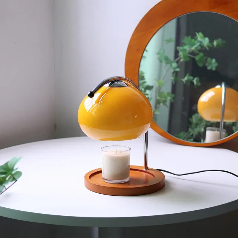 Retro Glass Candle Warmer Lamp with Dimmer