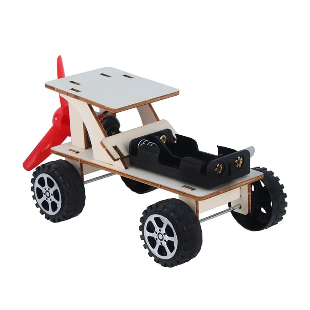 DIY STEM Projects Kit for Kids – 3D Wooden Car and Boat Model Puzzle