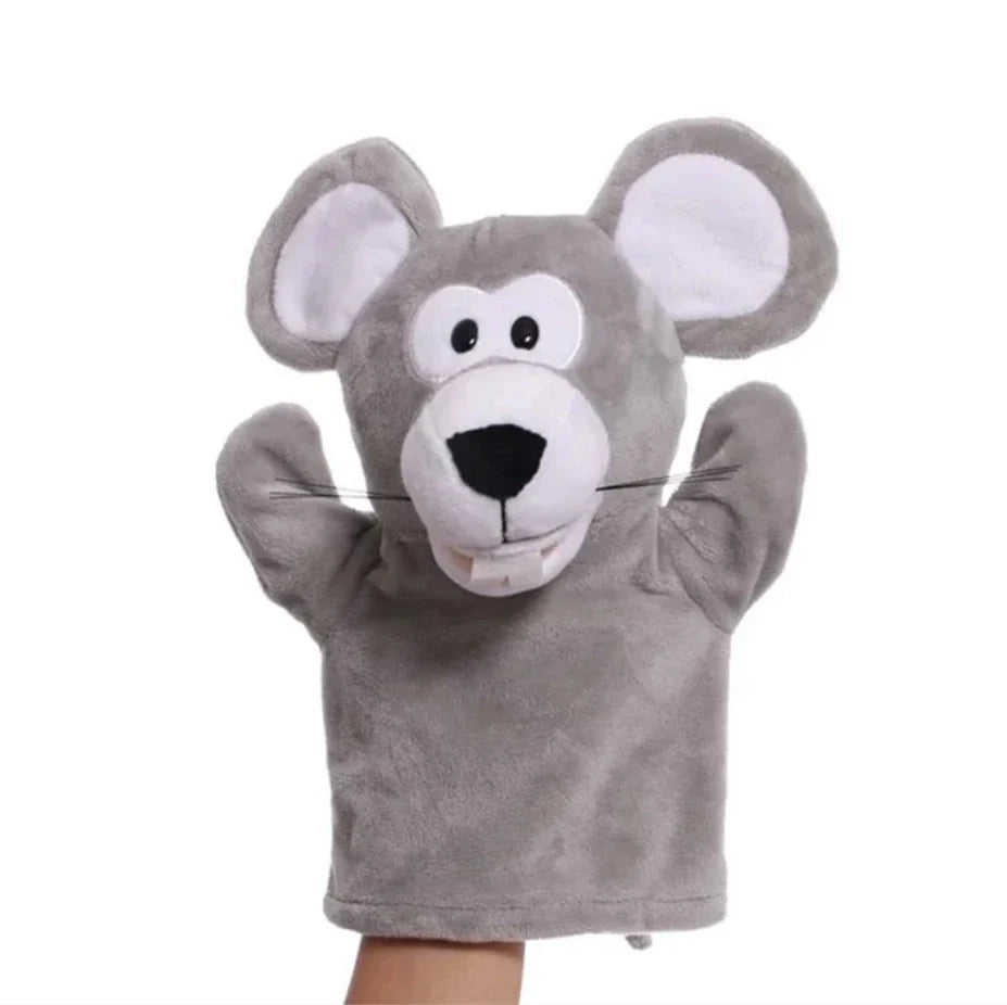 Soft Plush Horse Hand and Finger Puppet, Cartoon Toy for Kids Party Decoration