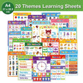 Educational Posters for Preschool Kids - English Words Learning Charts, Teaching Aids, Classroom Decoration, Big Card Montessori