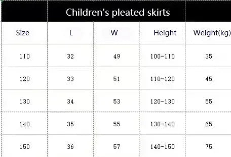 1pcs Spring Summer Girls Pleated Skirt Students Elastic A-line Skirt Kids College Style jk Skirts Childrens Fashion Short Skirts