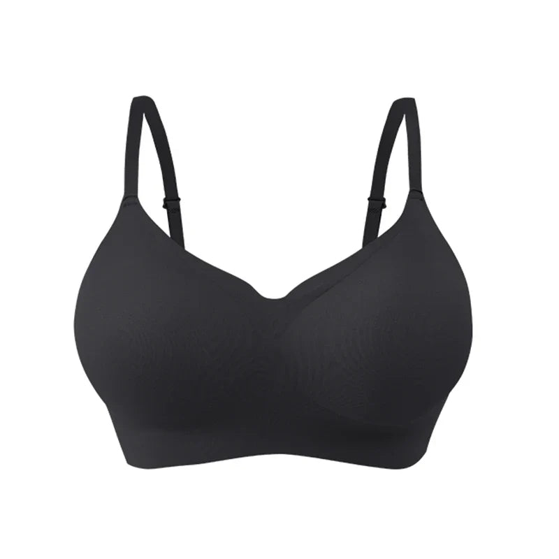 FallSweet Classical Red Plaid Push Up Bra for Women Seamless Wireless Bralette Female Invisible Brassiere Small Breasts Lingerie