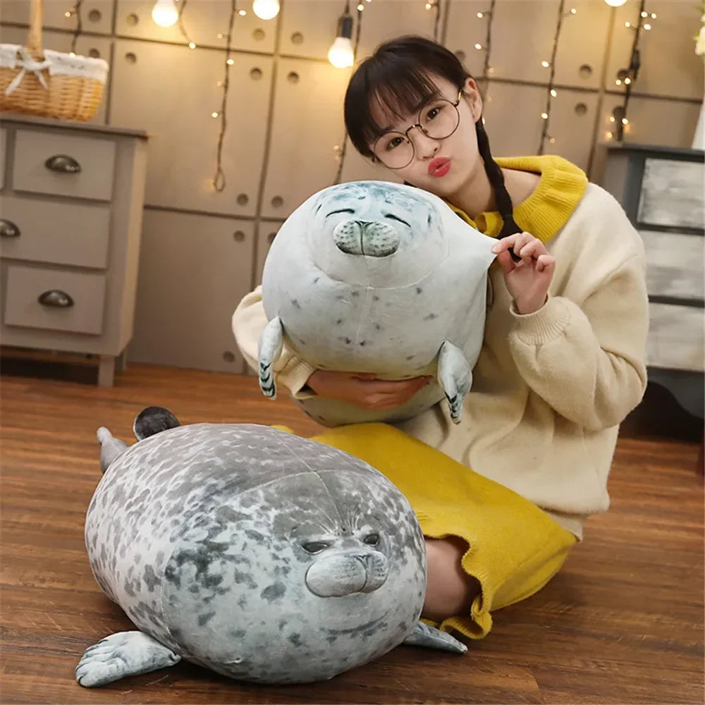 3D Sea Lion Plush Throw Pillow Soft Stuffed Toy
