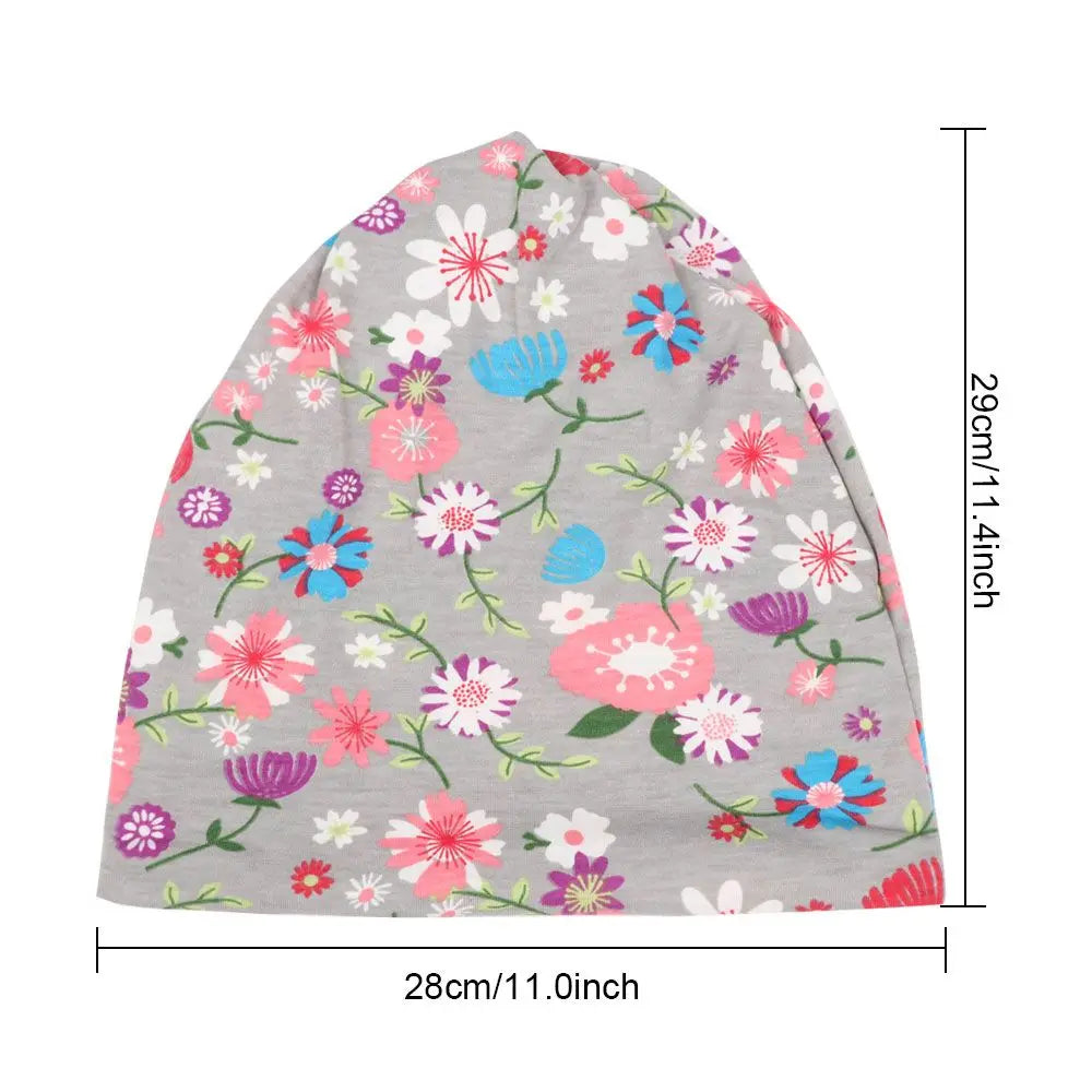 Soft Cotton Sleep Cap & Head Wrap Beanie