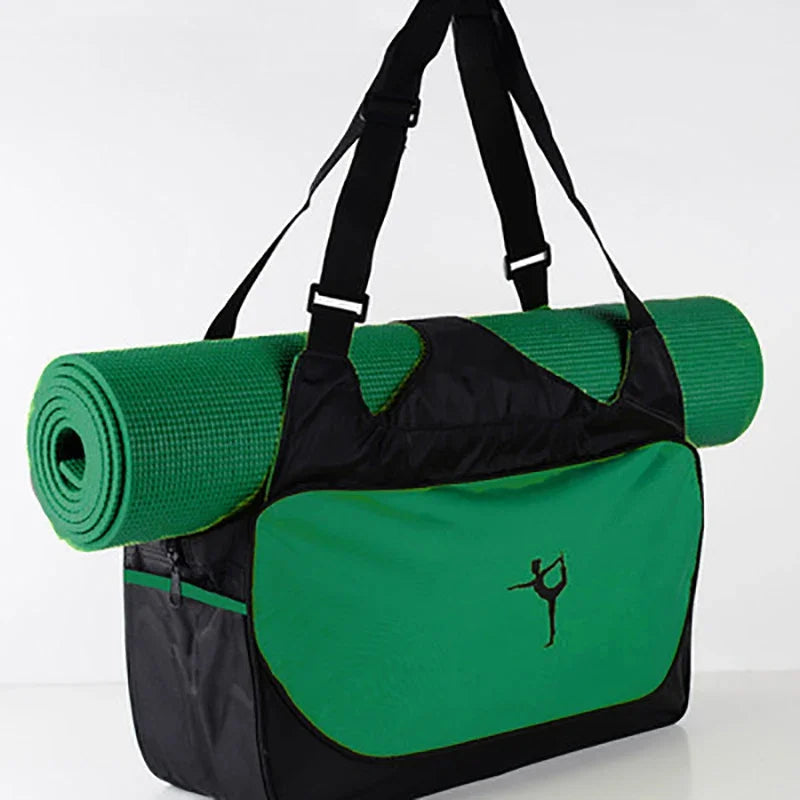 Waterproof Adjustable Gym Bag with Yoga Mat Carrier